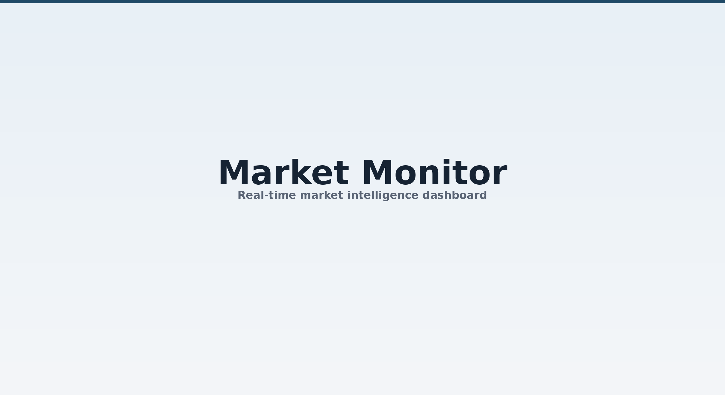 Placeholder image for market monitor project